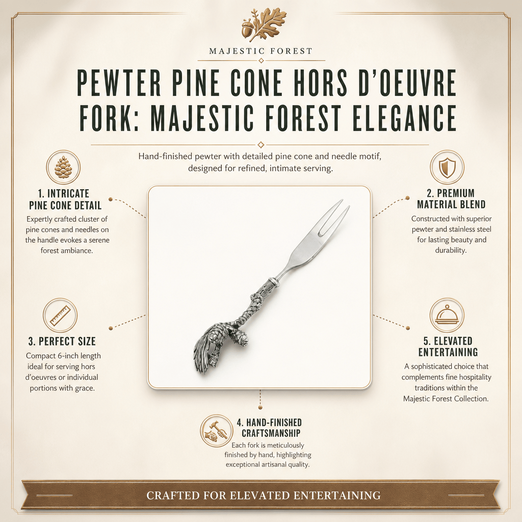 Pewter Pine Cone Hors d'oeuvre Fork 1