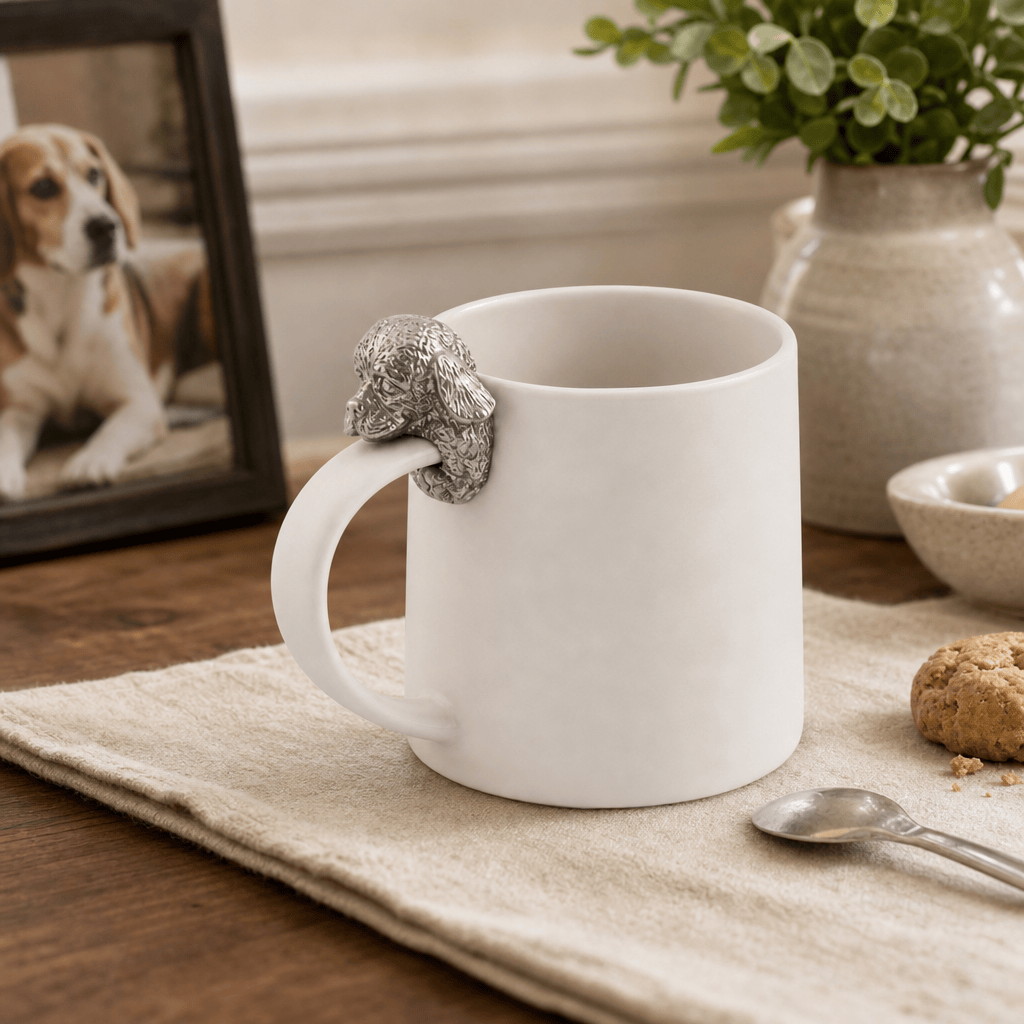 Beagle Stoneware Coffee Cup 6