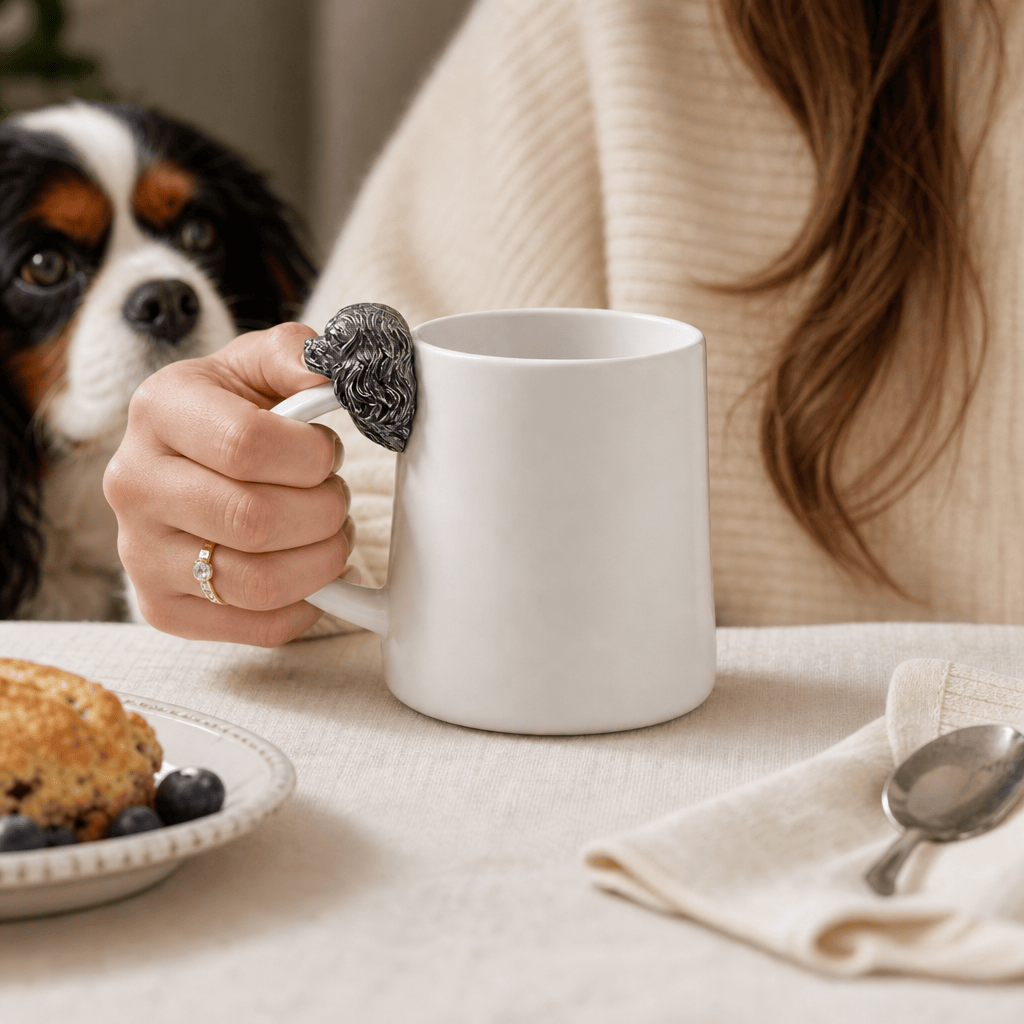 Cavalier King Charles Spaniel Stoneware Coffee Cup 4