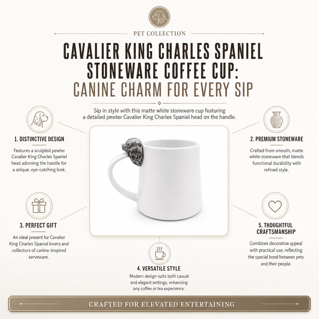 Cavalier King Charles Spaniel Stoneware Coffee Cup 7