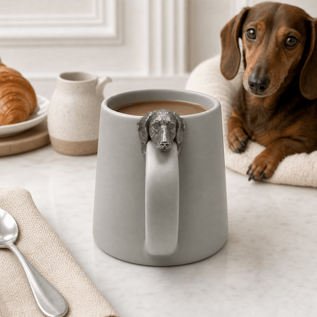 Dachshund Stoneware Coffee Cup 5