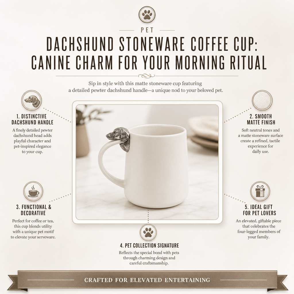 Dachshund Stoneware Coffee Cup 7