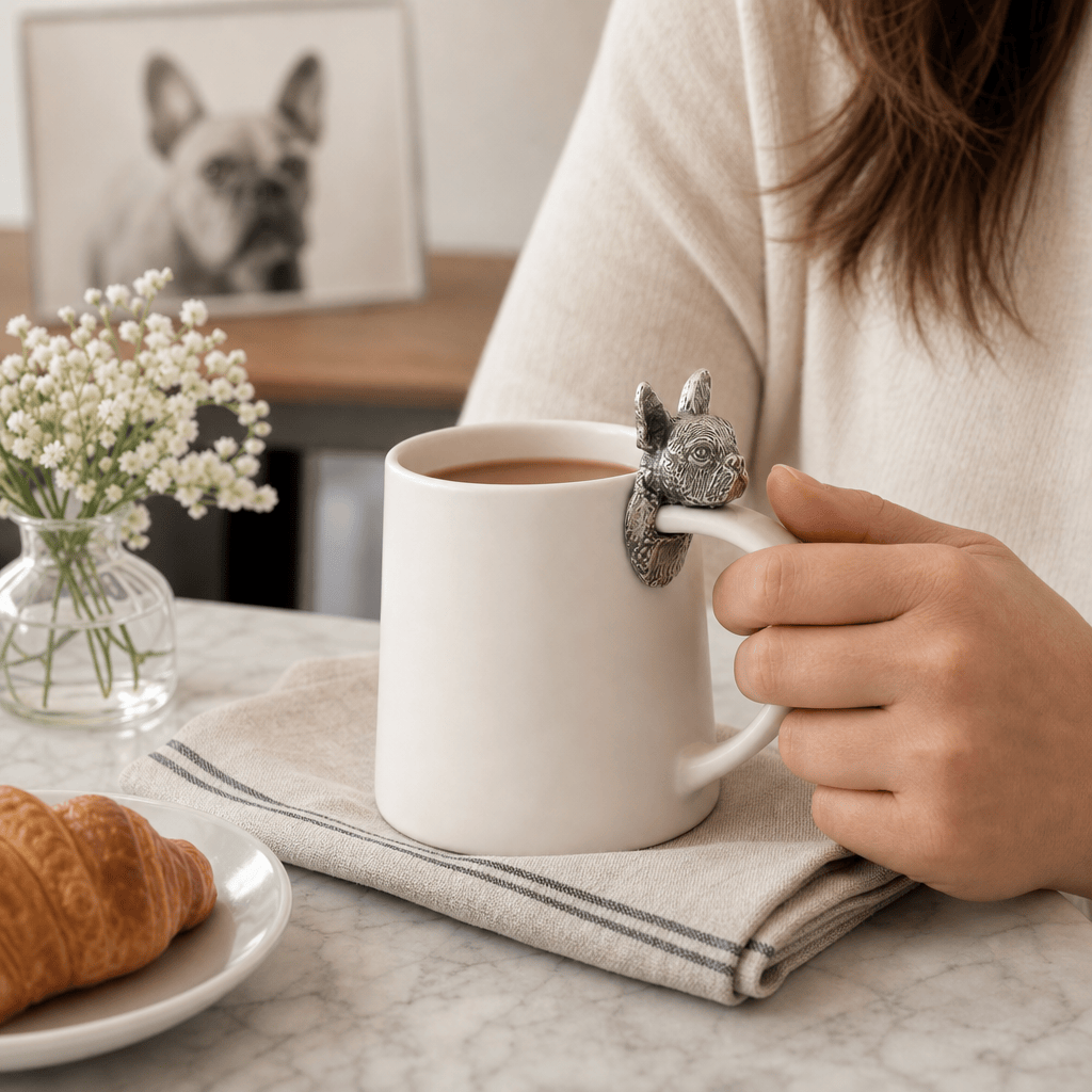 French Bulldog Stoneware Coffee Cup 4