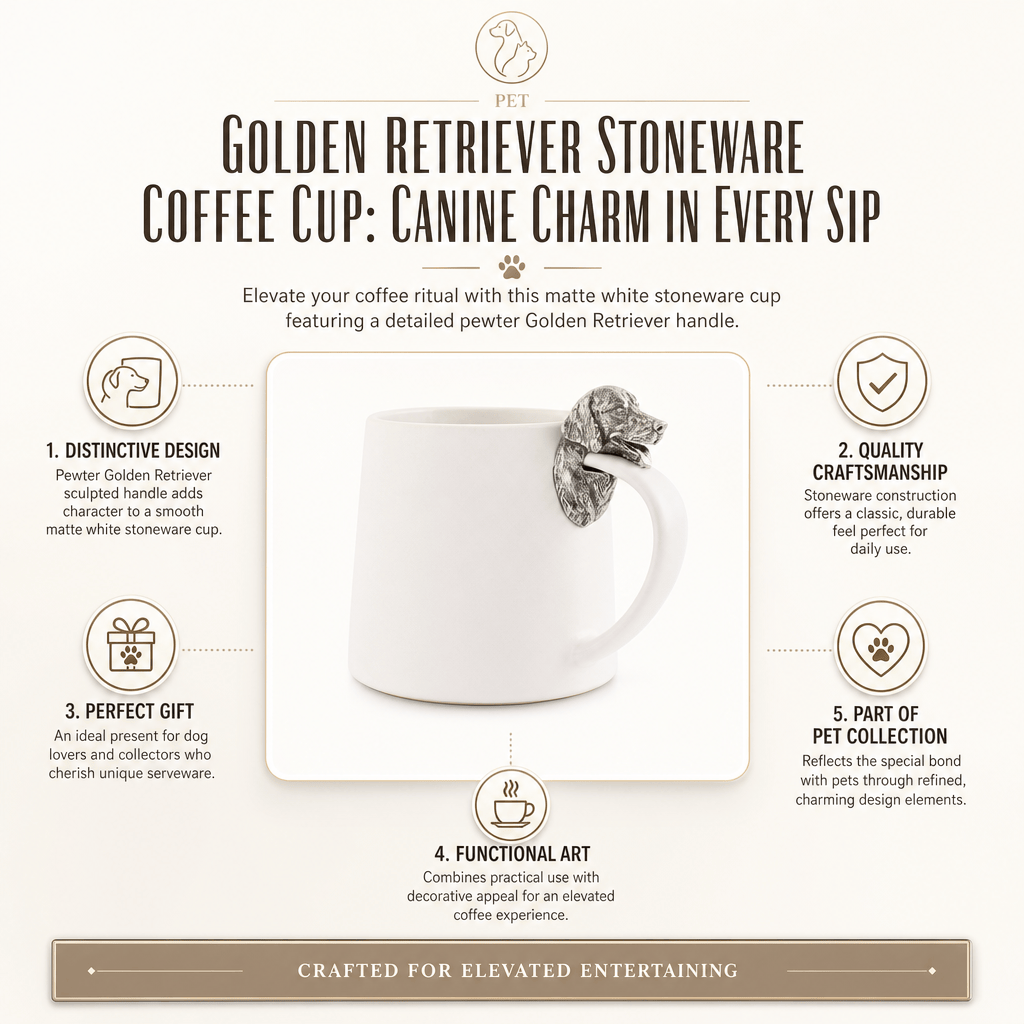 Golden Retriever Stoneware Coffee Cup 8