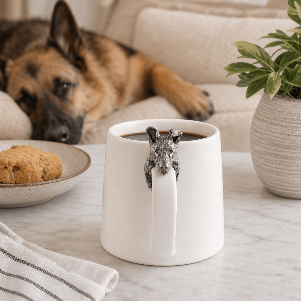 German Shepherd Stoneware Coffee Cup 5