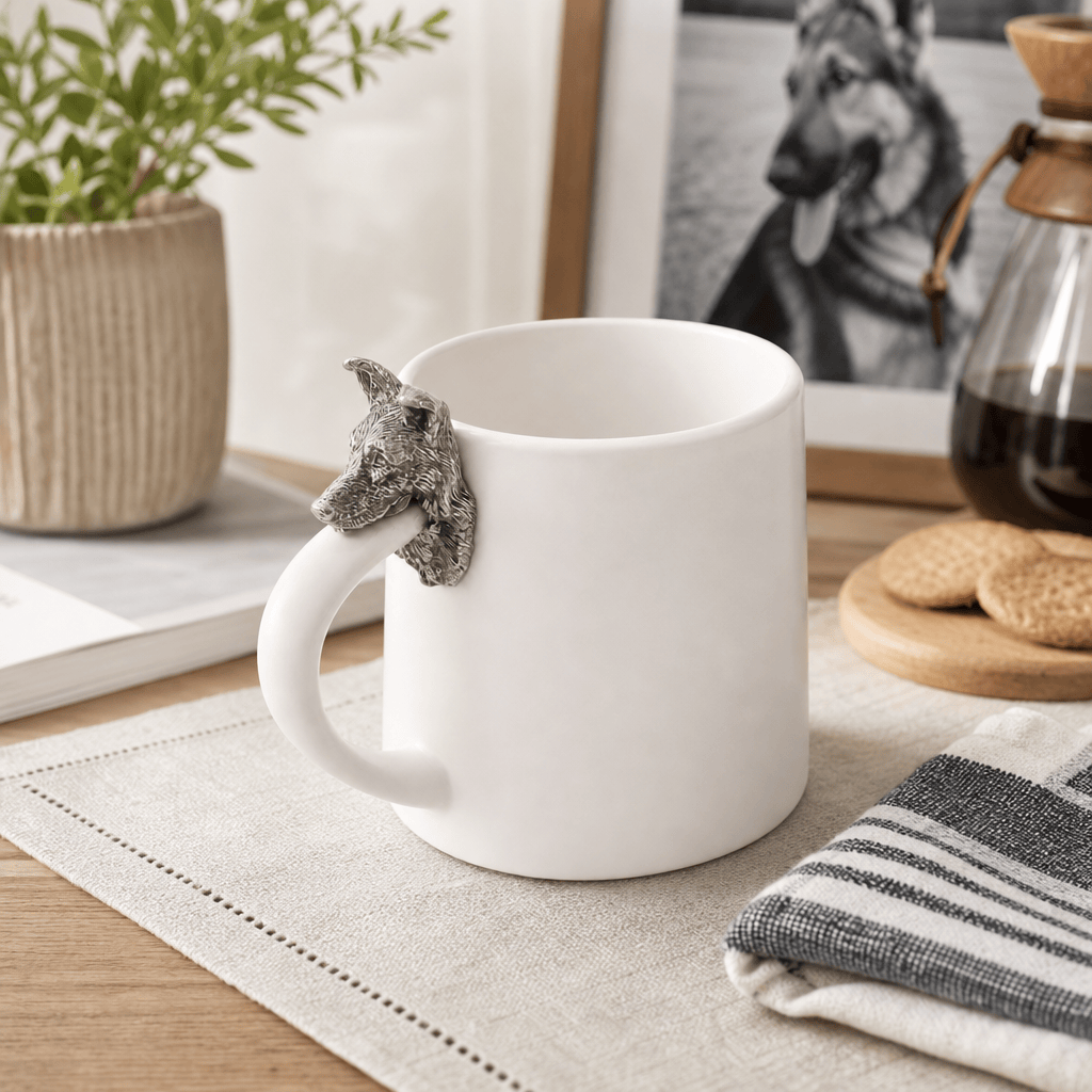 German Shepherd Stoneware Coffee Cup 6
