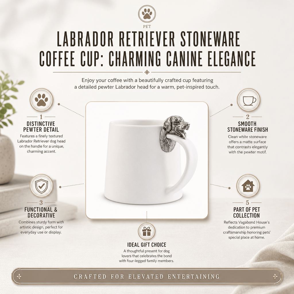Labrador Retriever Stoneware Coffee Cup 8