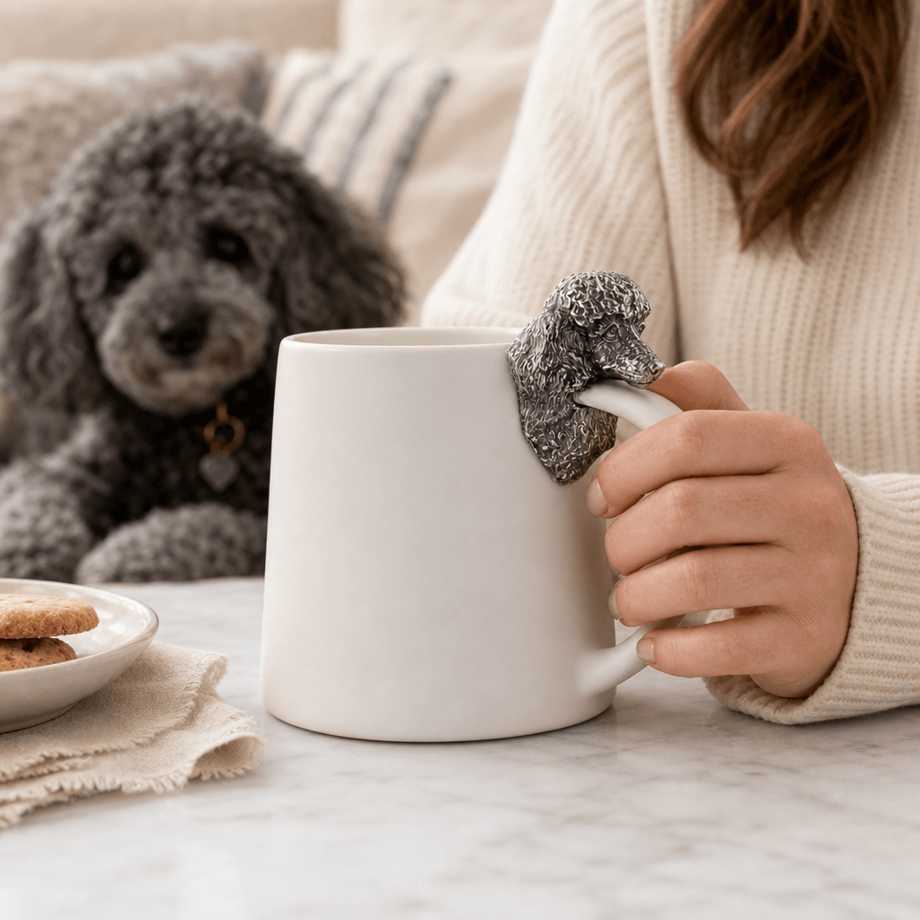 Poodle Stoneware Coffee Cup 4