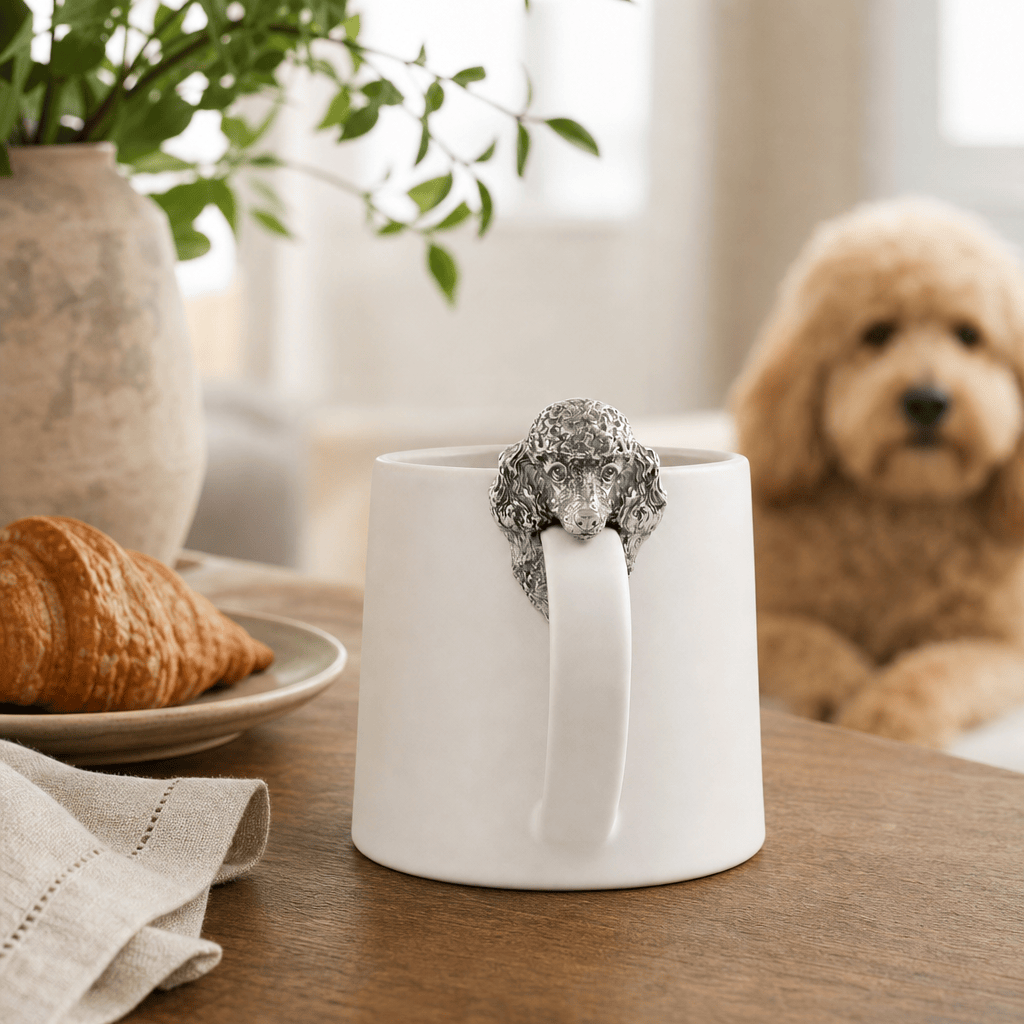 Poodle Stoneware Coffee Cup 5