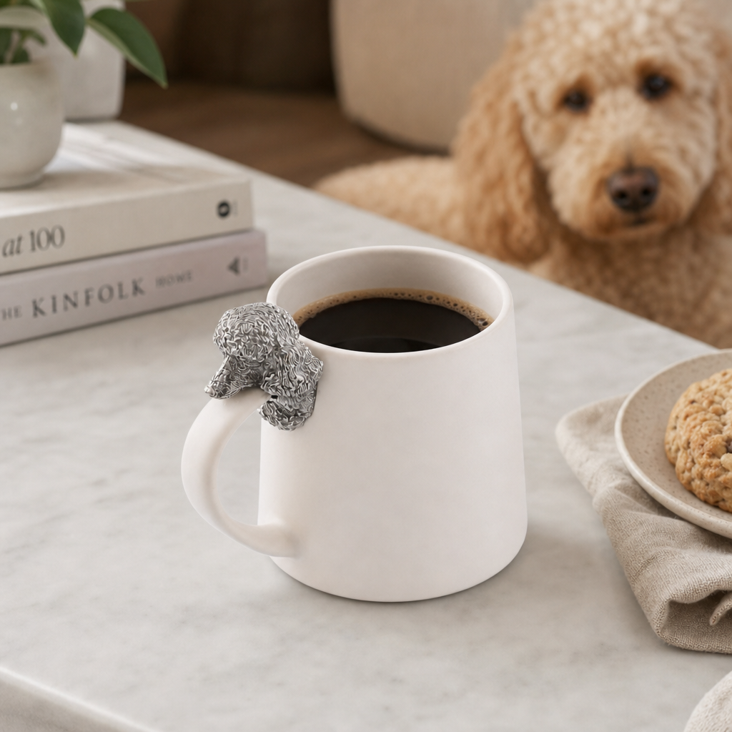 Poodle Stoneware Coffee Cup 6