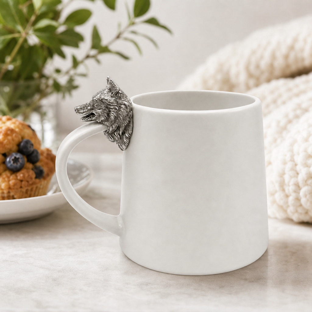 Siberian Husky Stoneware Coffee Cup 2