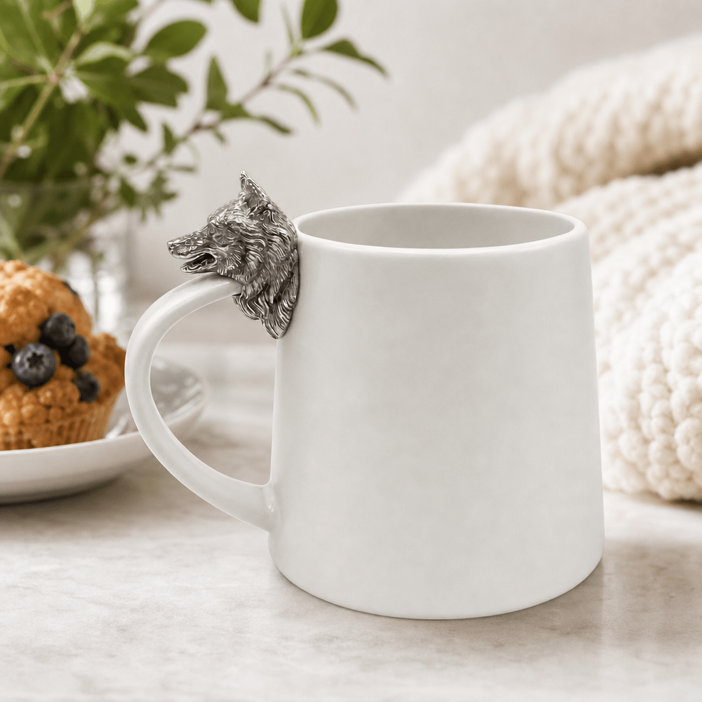 Siberian Husky Stoneware Coffee Cup 2