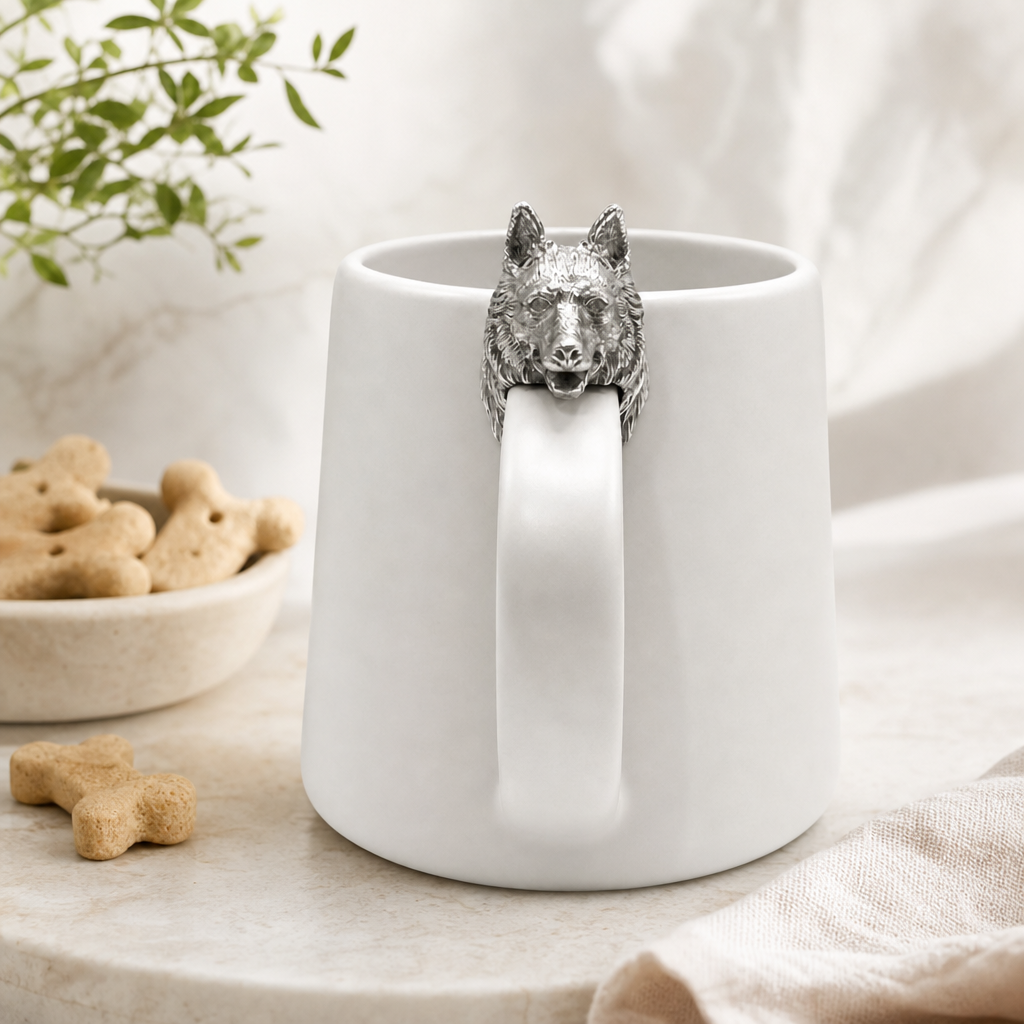 Siberian Husky Stoneware Coffee Cup 3