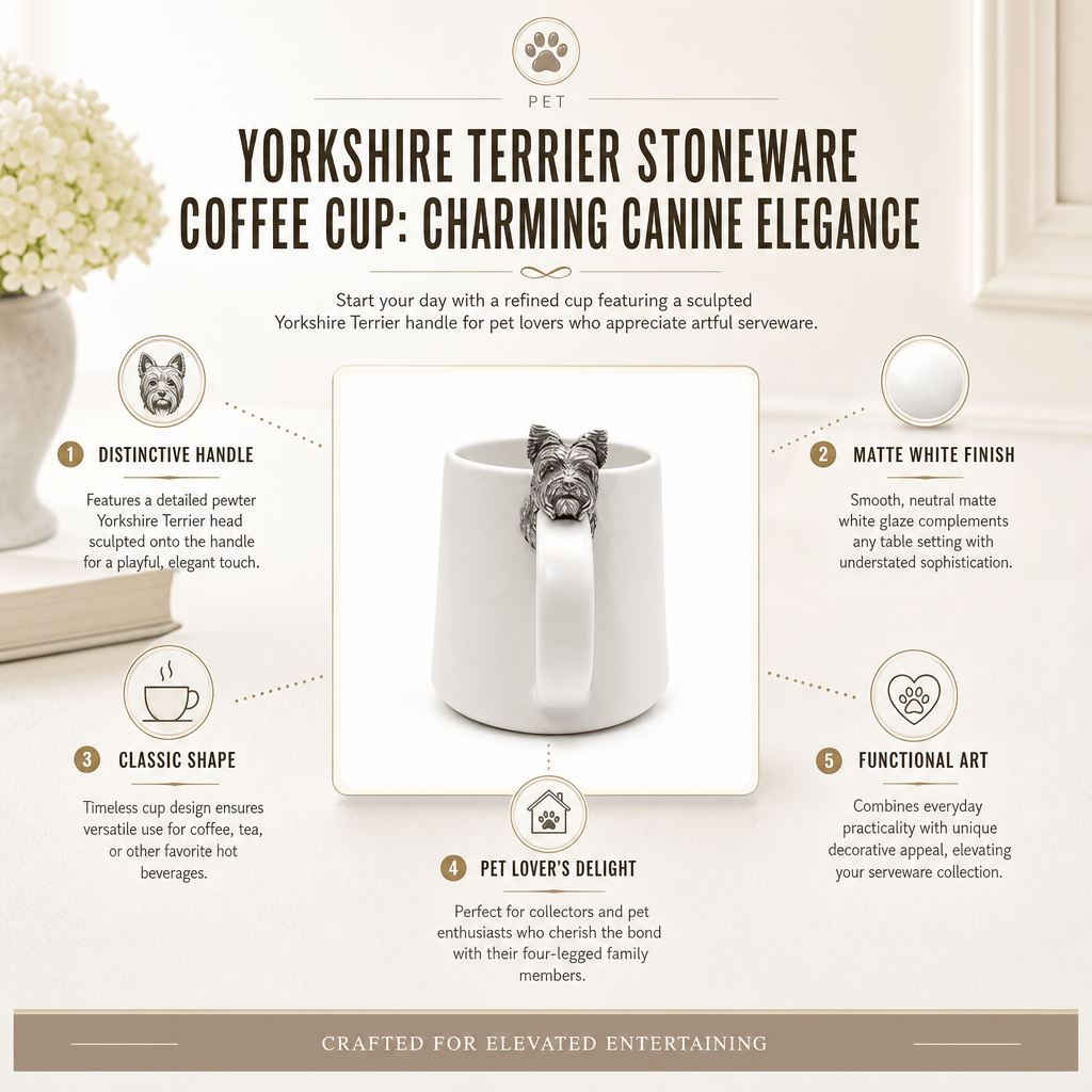 Yorkshire Terrier Stoneware Coffee Cup 7