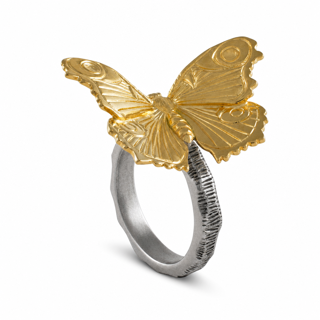 Gold Butterfly Napkin Ring 1