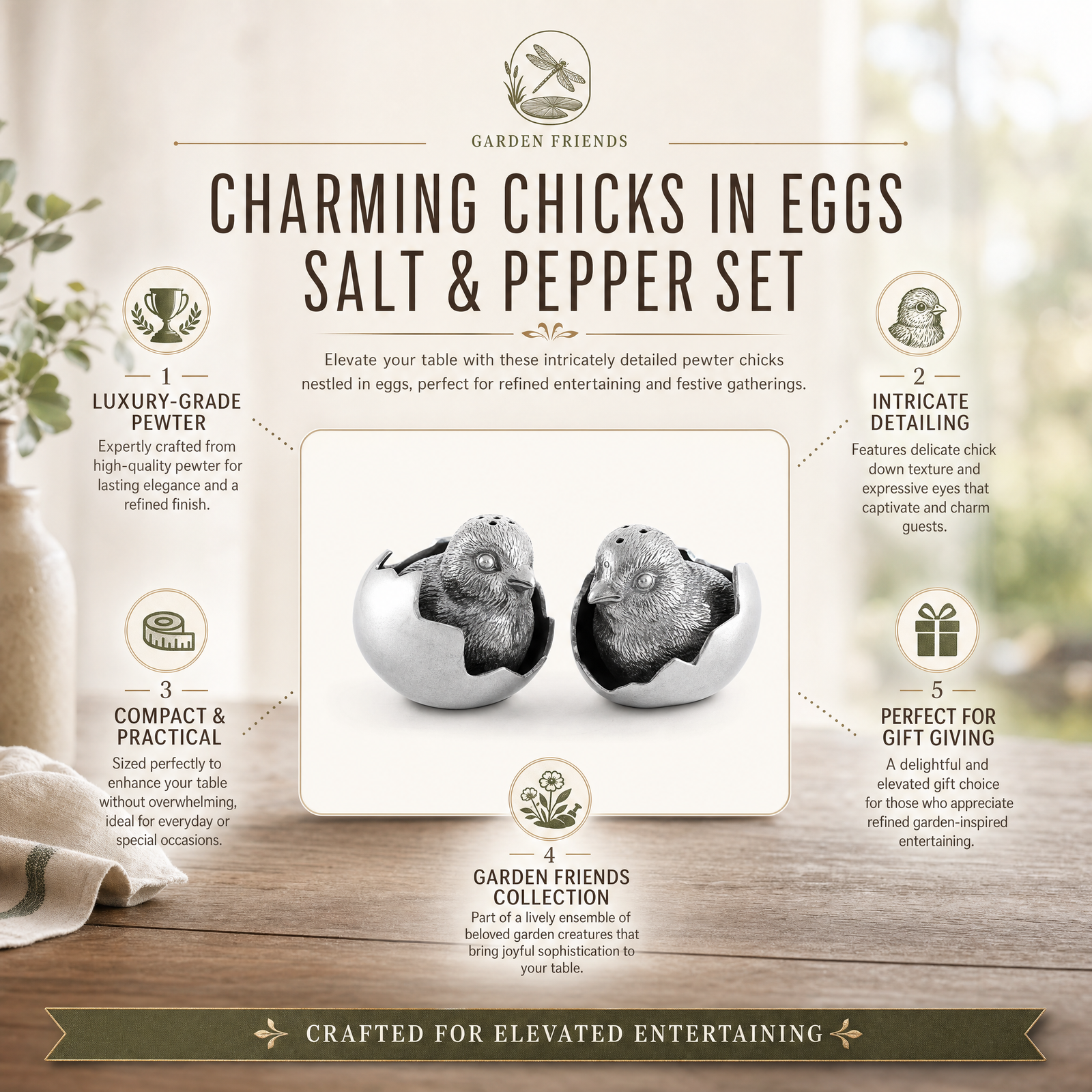 Chicks in Eggs Salt & Pepper Set 9