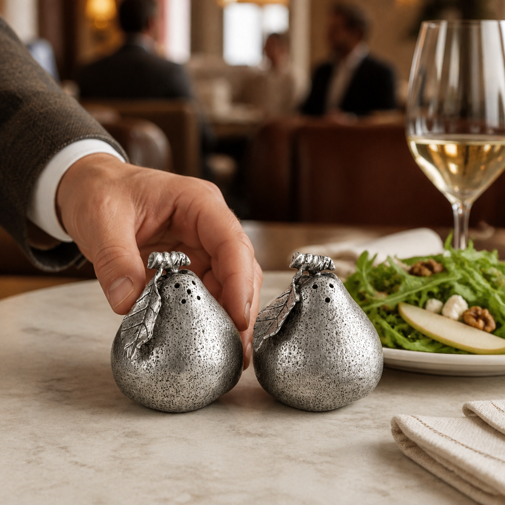 Pear Salt & Pepper Set 6