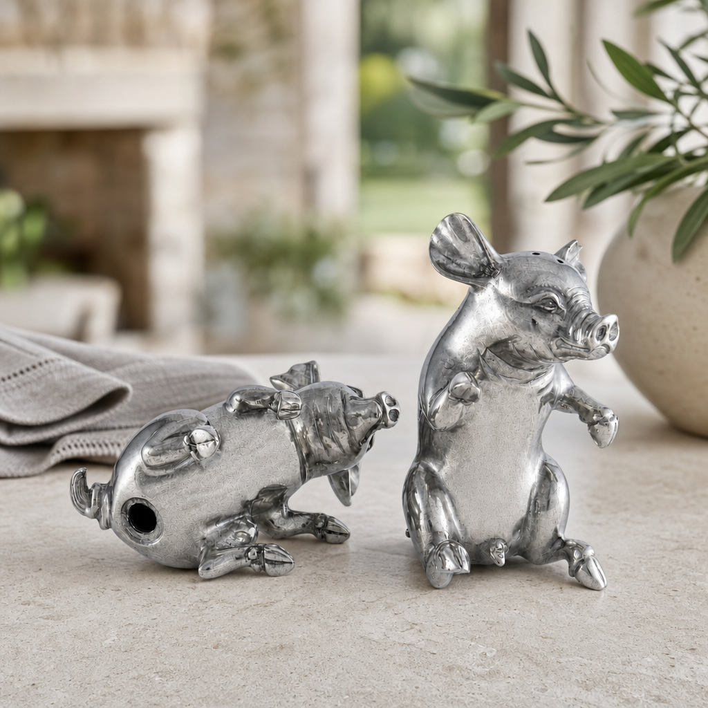 Happy Pigs Salt & Pepper Set 4