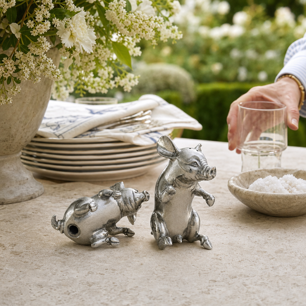 Happy Pigs Salt & Pepper Set 7