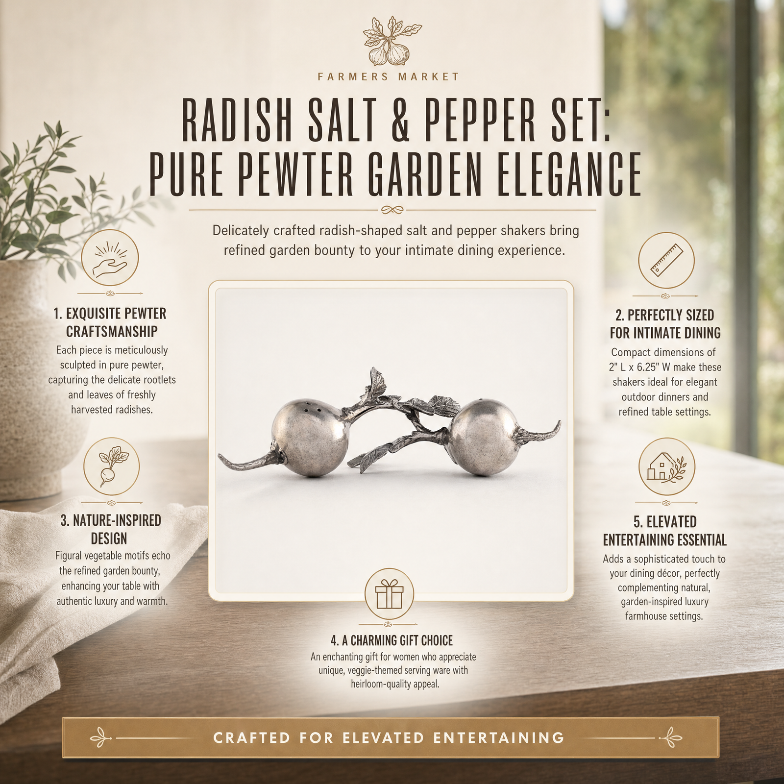 Radish Salt & Pepper Set 10