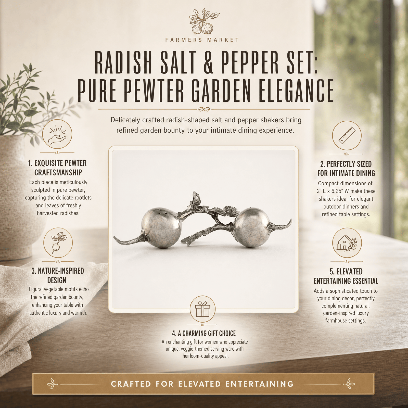Radish Salt & Pepper Set 11