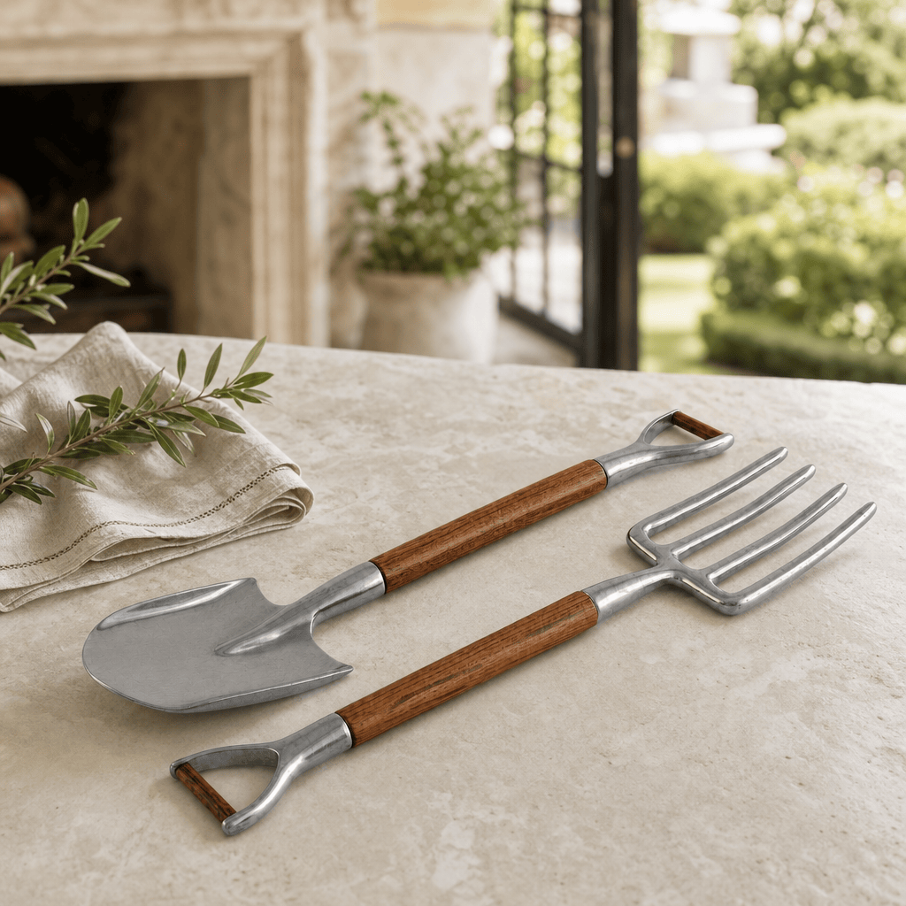 Fork & Shovel Salad Serving Set 2