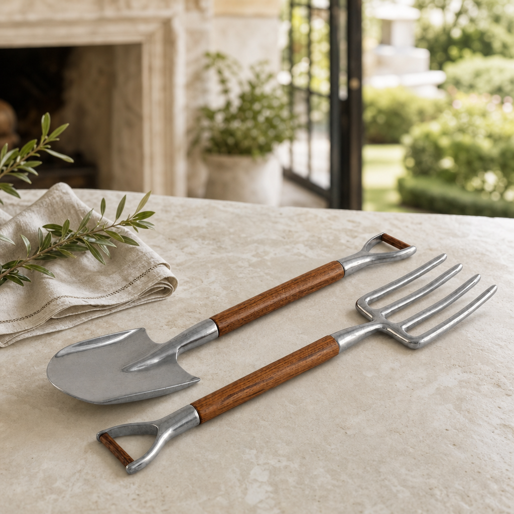 Fork & Shovel Salad Serving Set 2