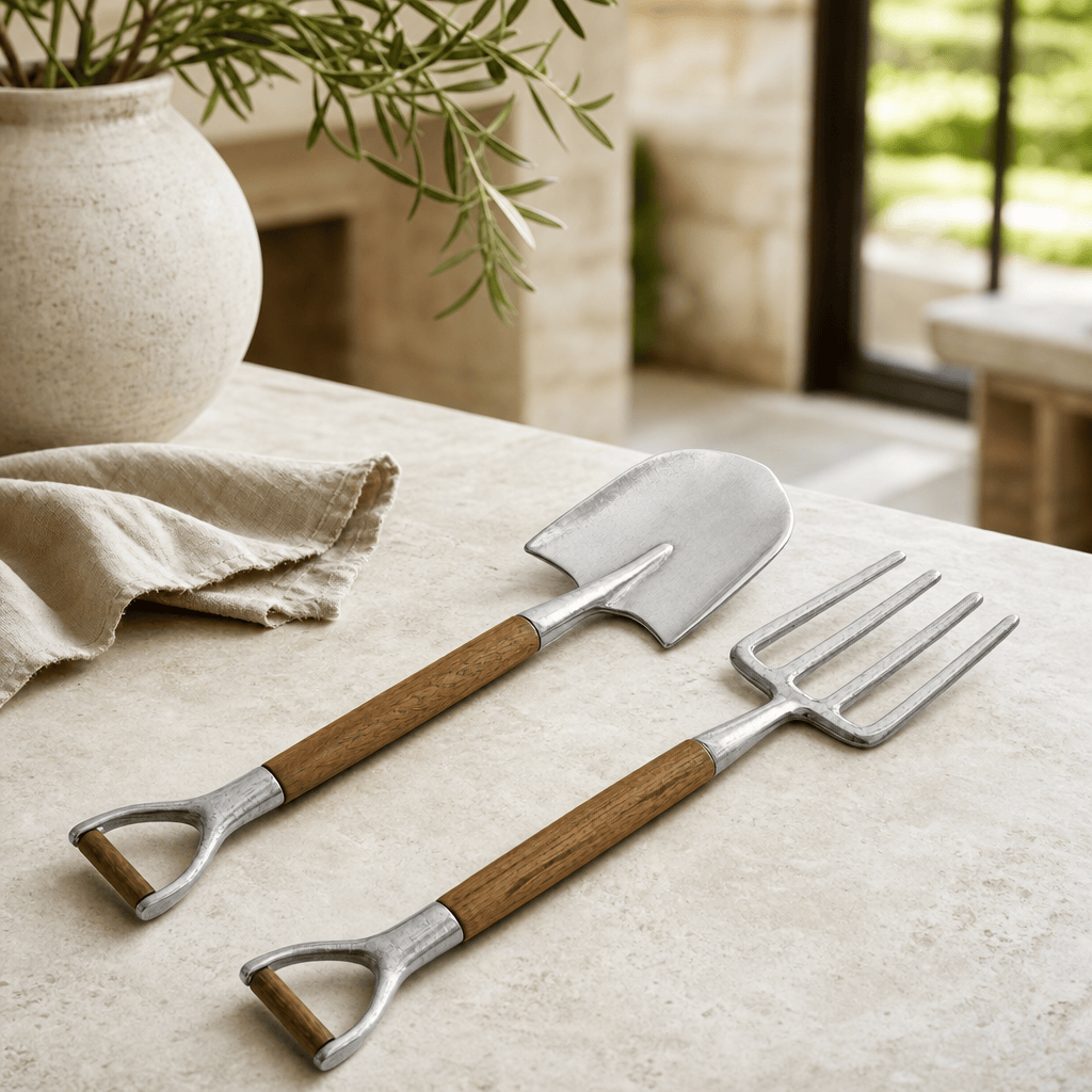 Fork & Shovel Salad Serving Set 4