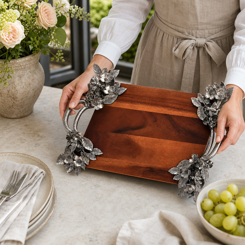 Bee and Flower Serving Tray 7