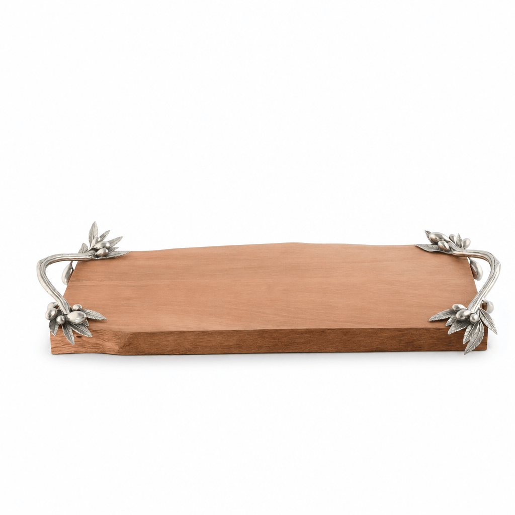 Pewter Olive Handle Charcuterie Board 8