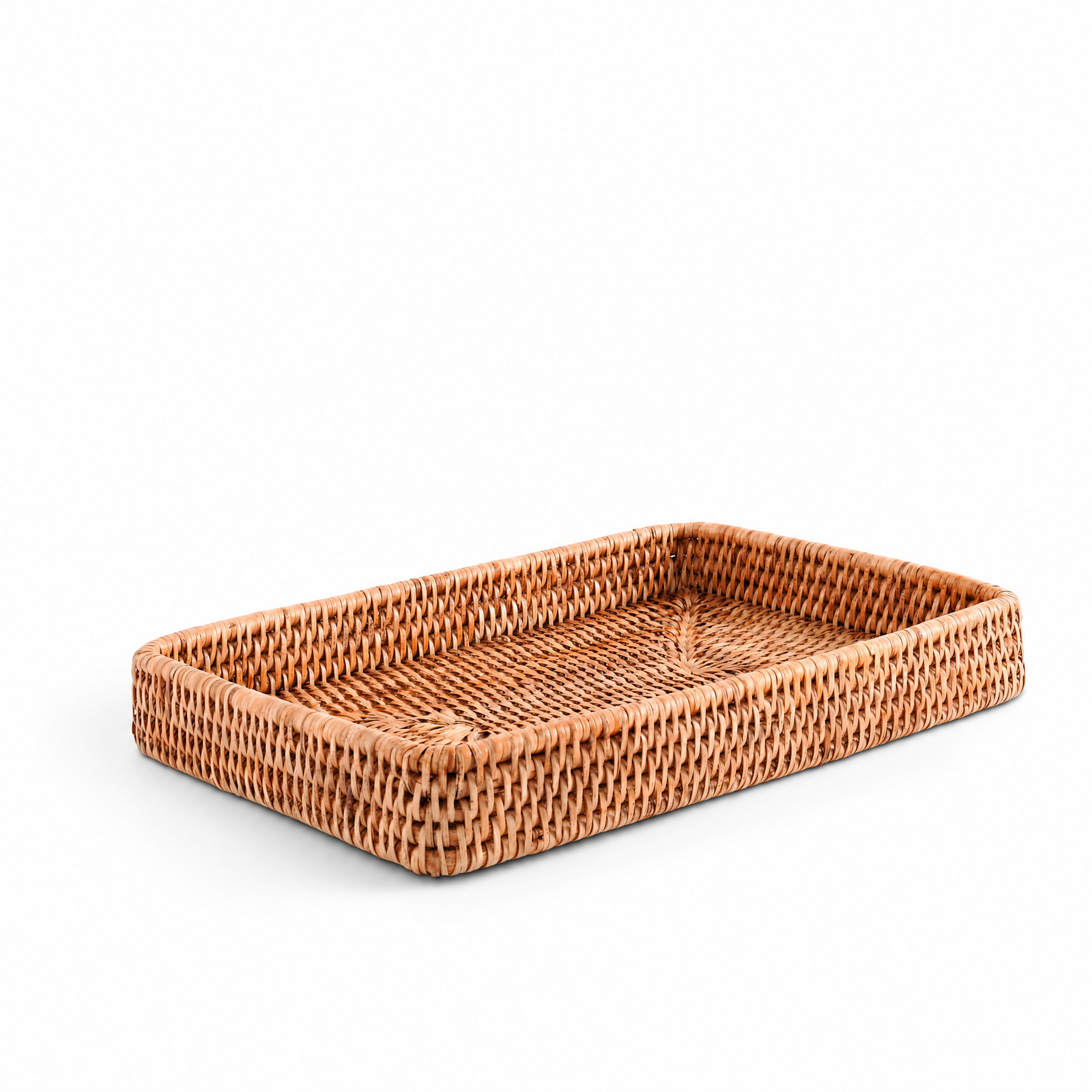 Catchall Tray Hand Woven Wicker Rattan 1