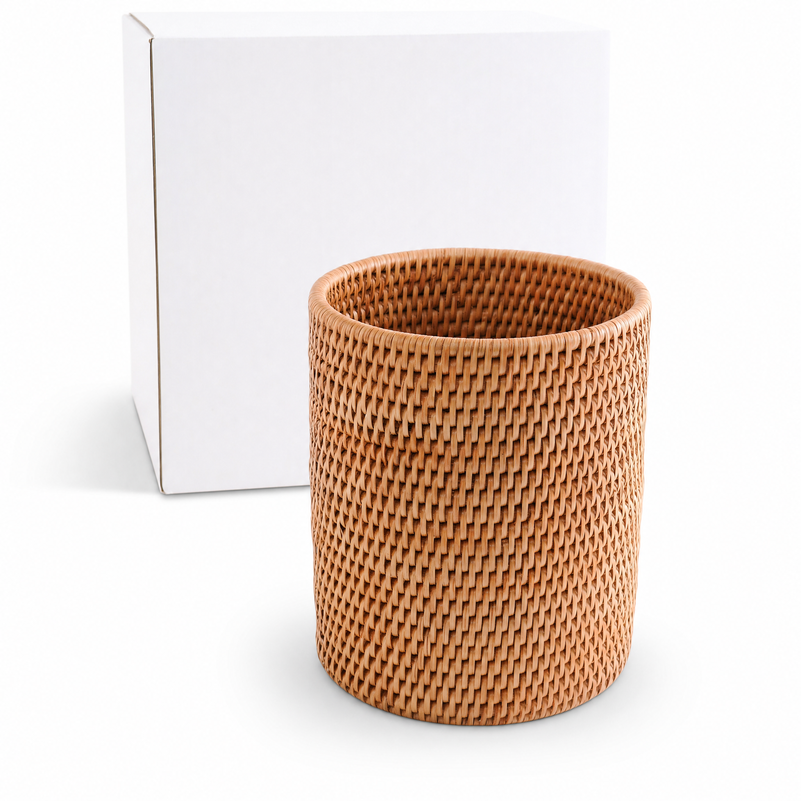 Hand Woven Wicker Rattan Utensils Holder 10