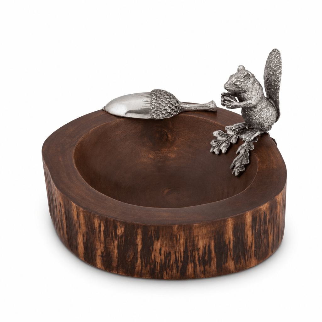 Standing Squirrel Nut Bowl & Scoop 1