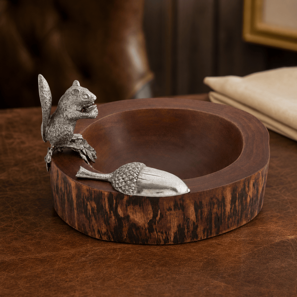 Standing Squirrel Nut Bowl & Scoop 4