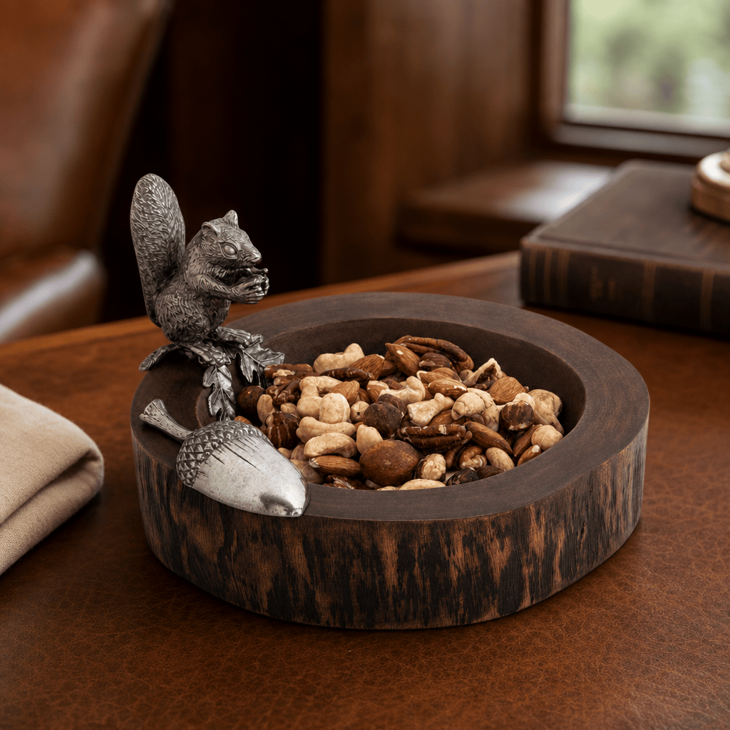 Standing Squirrel Nut Bowl & Scoop 5