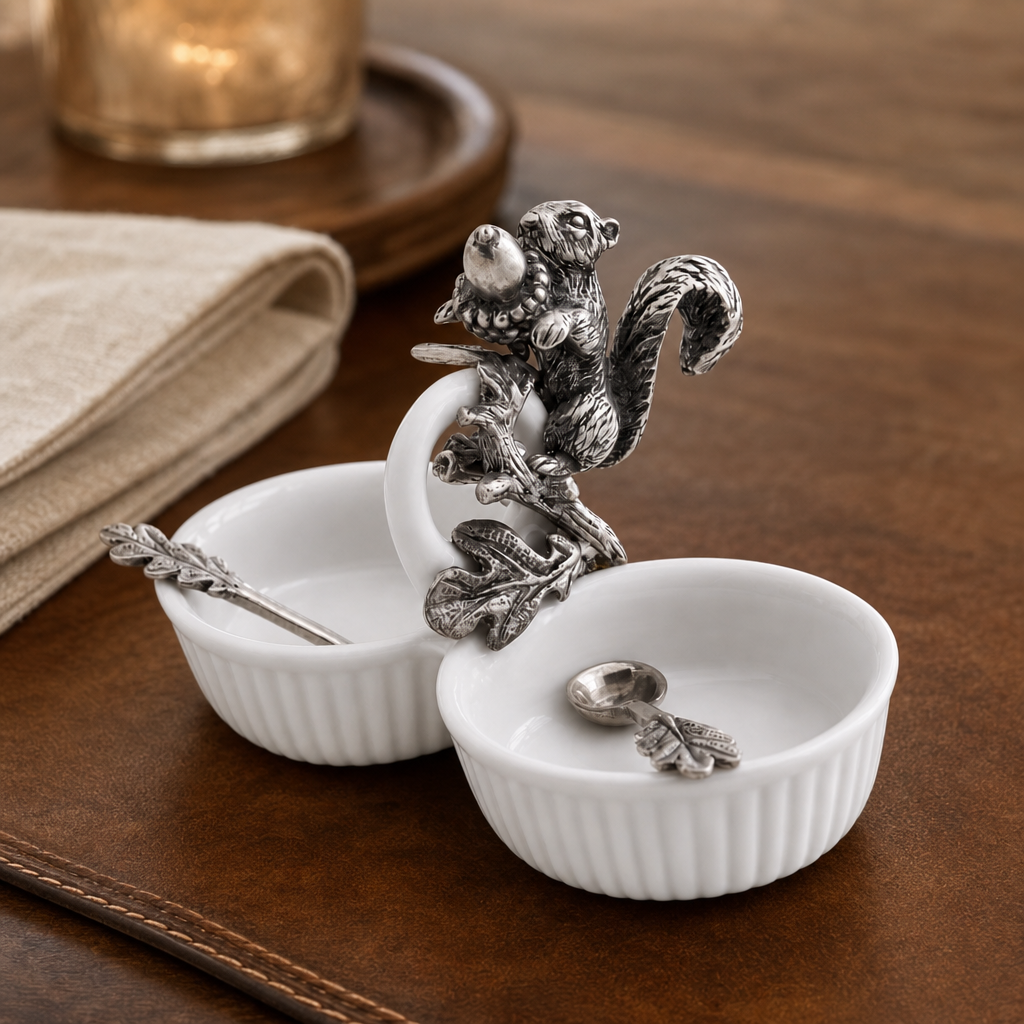 Squirrel Double Salt Cellar 3