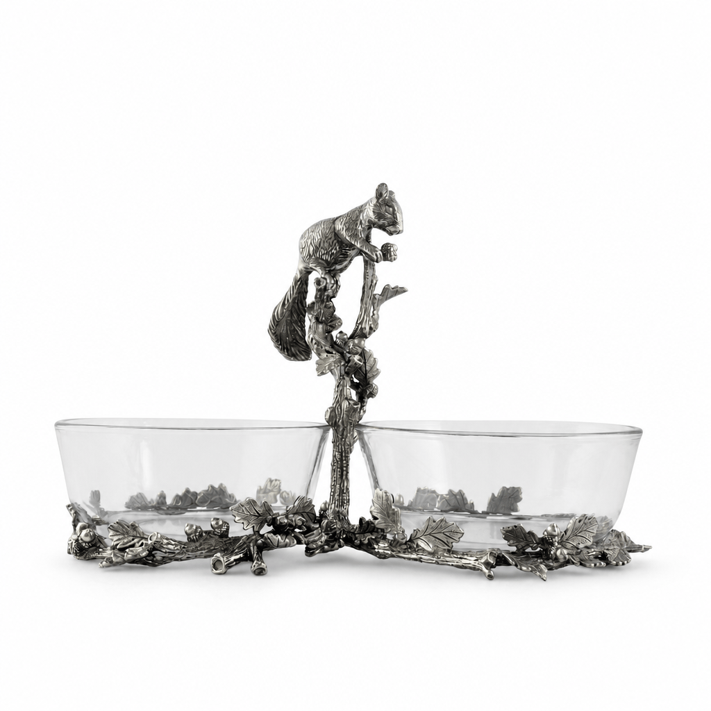 Squirrel Double Dish Condiment Server 1