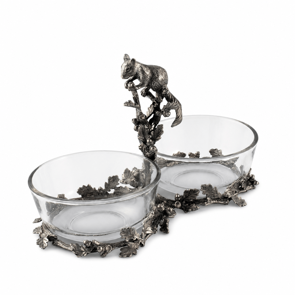 Squirrel Double Dish Condiment Server 10