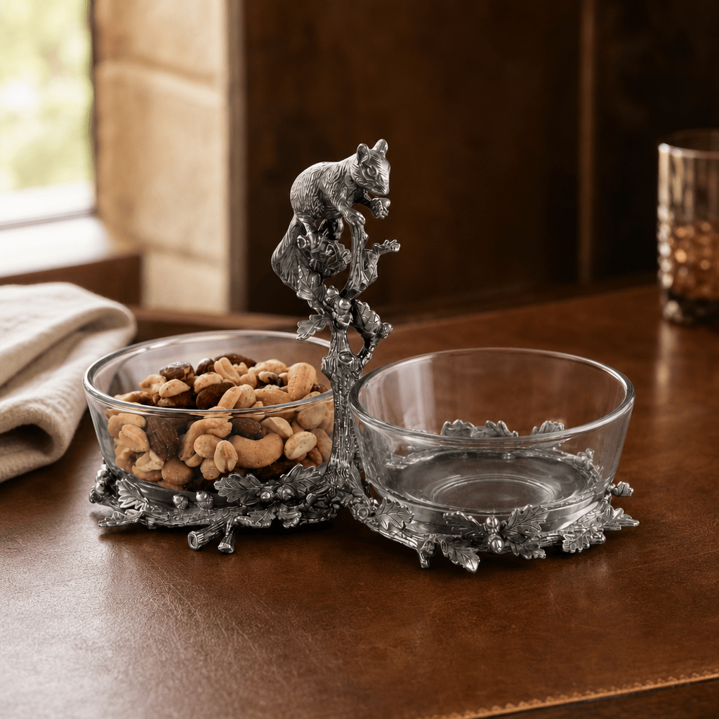 Squirrel Double Dish Condiment Server 4