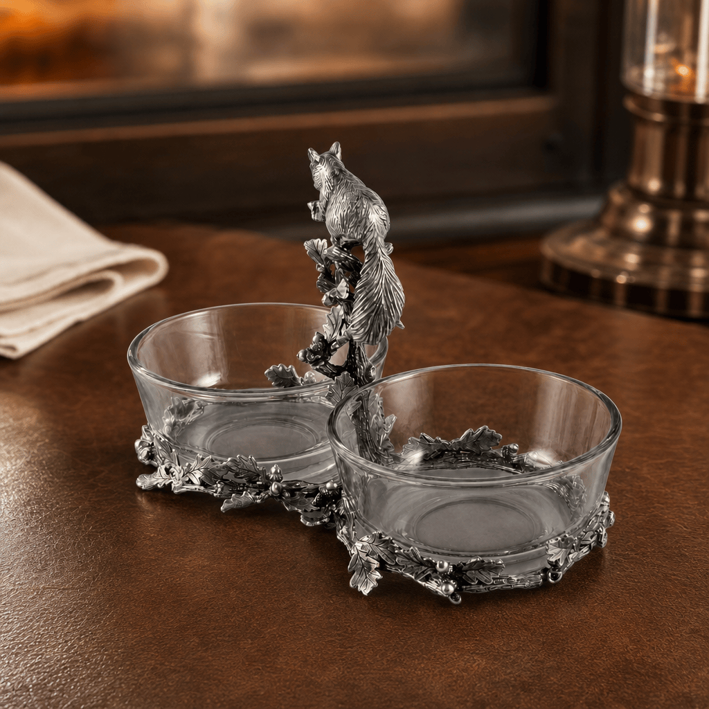 Squirrel Double Dish Condiment Server 5