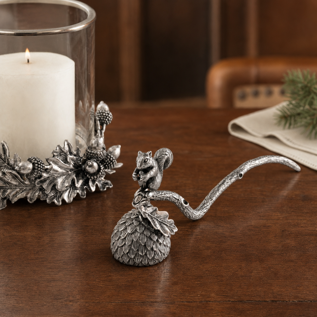 Pewter Squirrel Candle Snuffer 5