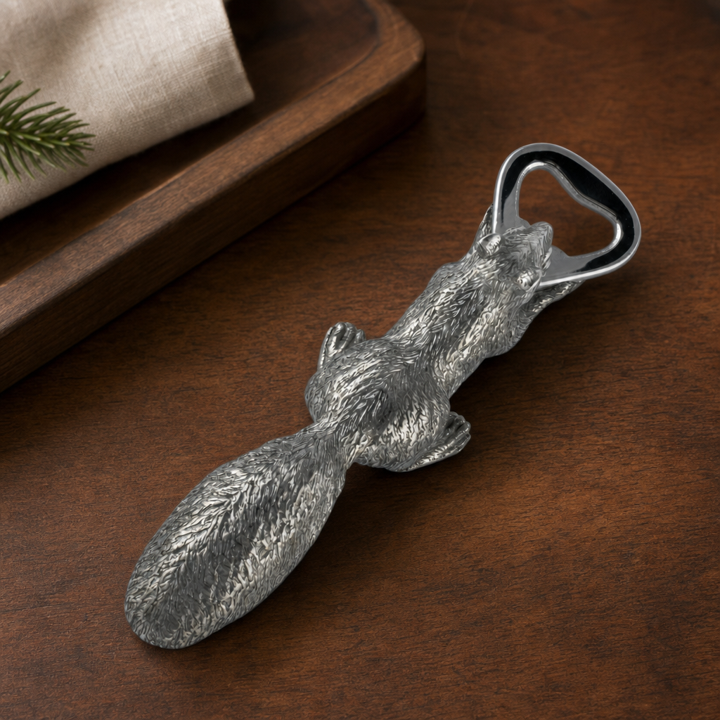 Squirrel Pewter Bottle Opener 5