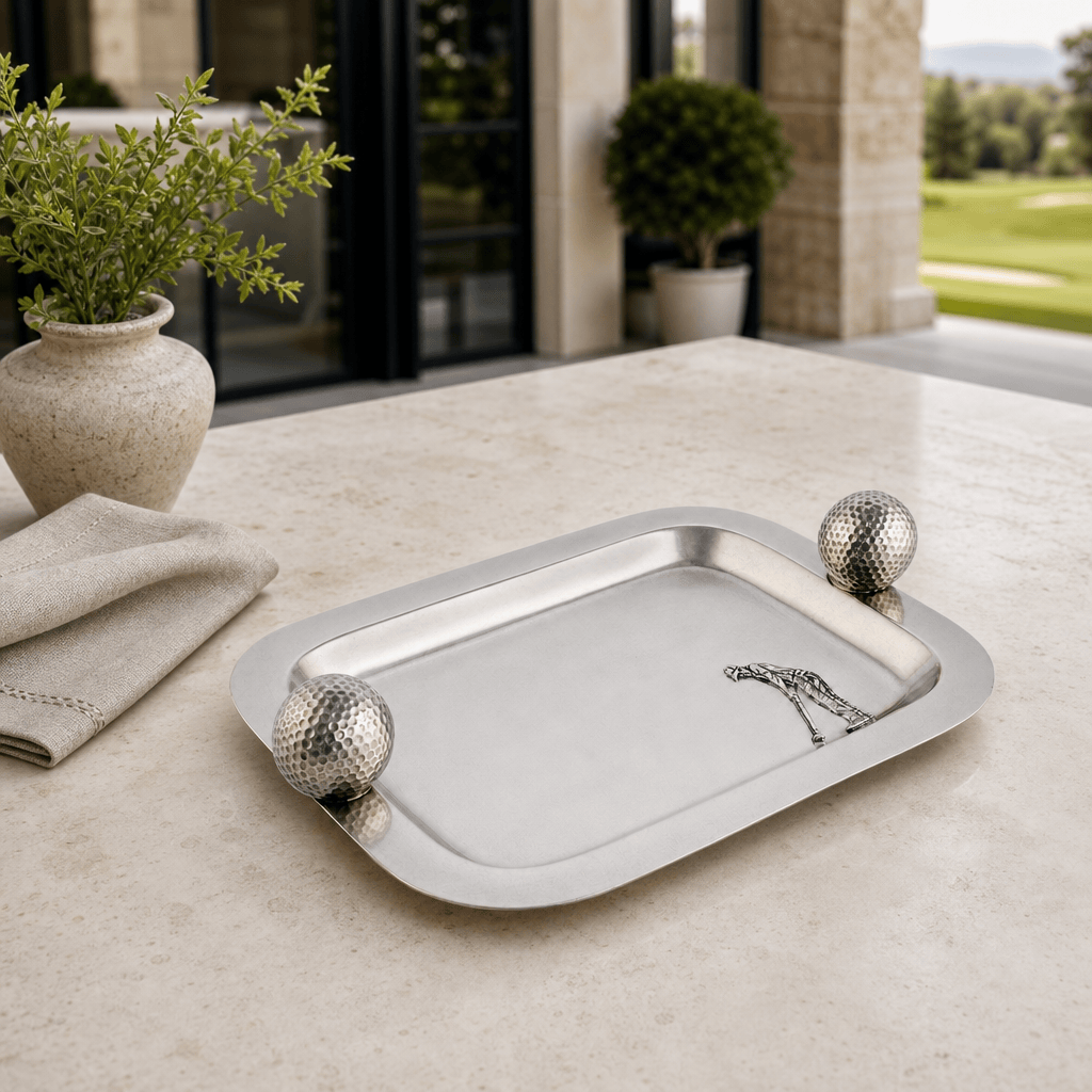 Pewter Catchall Tray Golf Balls 2