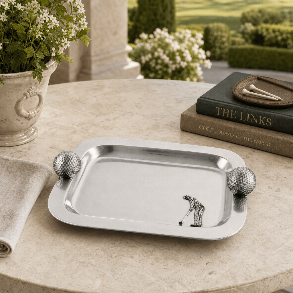 Pewter Catchall Tray Golf Balls 7