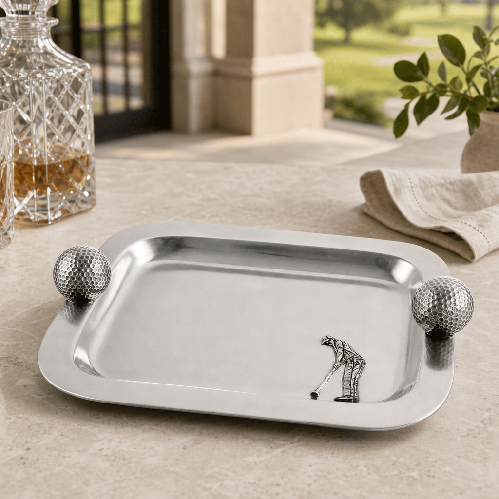 Pewter Catchall Tray Golf Balls 3