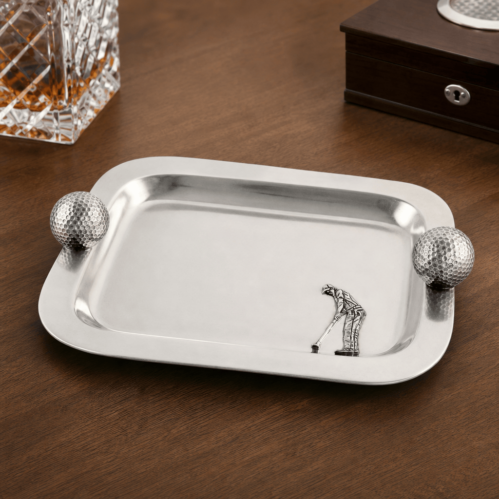 Pewter Catchall Tray Golf Balls 10