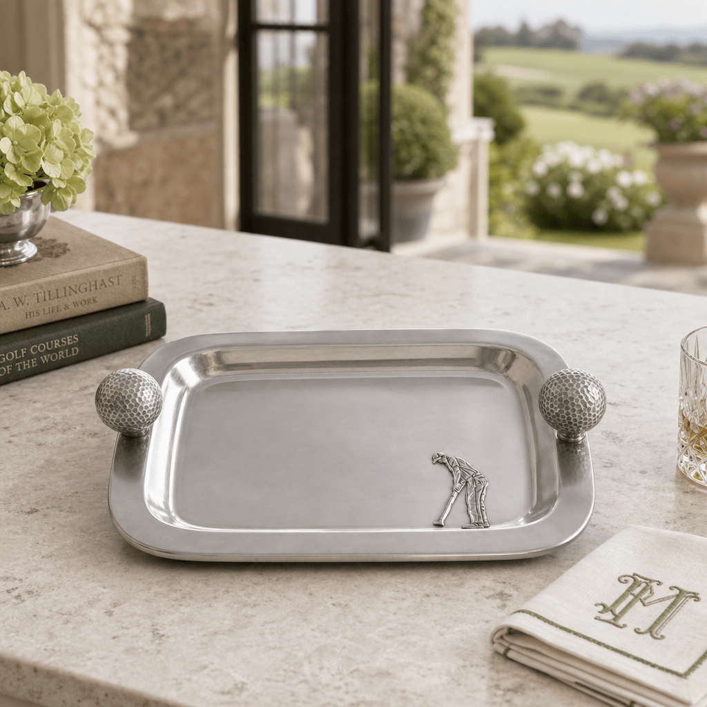 Pewter Catchall Tray Golf Balls 8