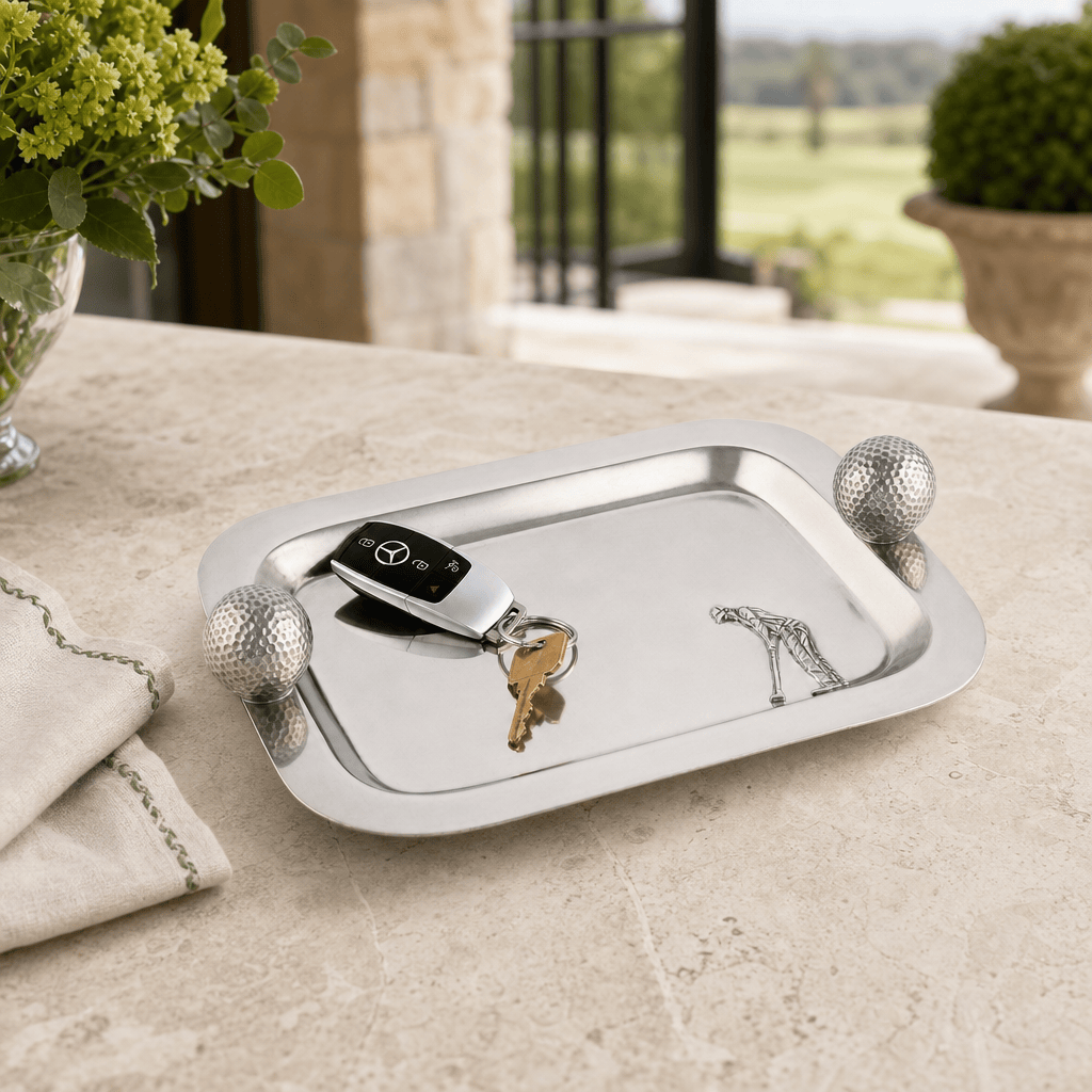 Pewter Catchall Tray Golf Balls 5