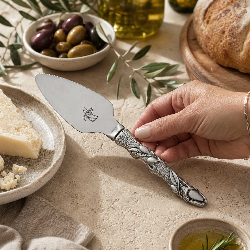Pewter Olive Cheese Triangle 3