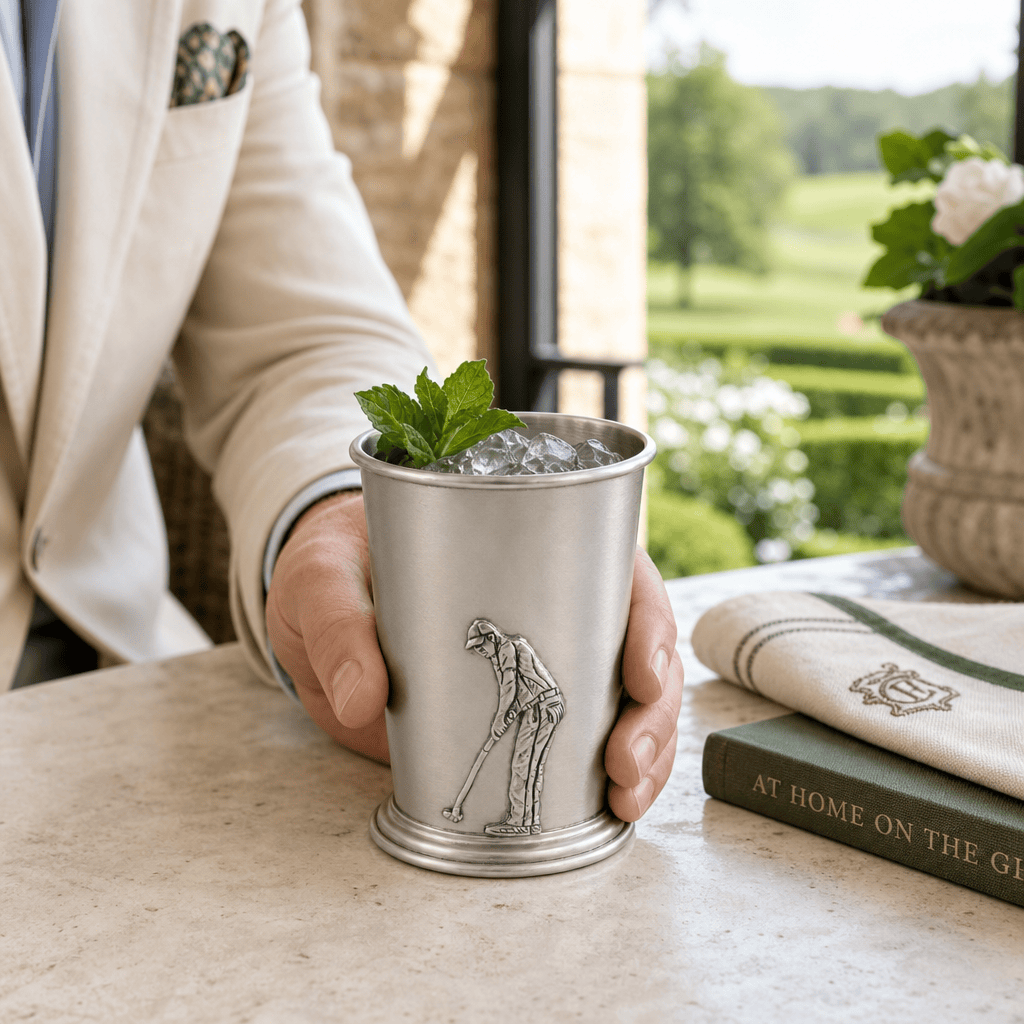 Pewter Golfer Mint Julip Cup 6